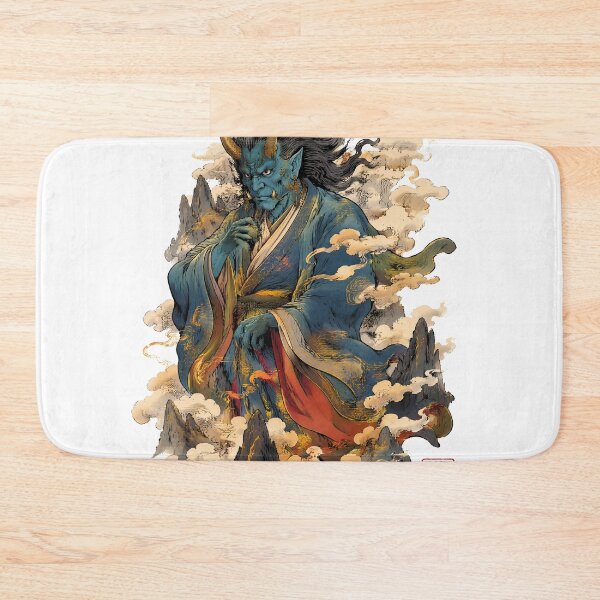 Item preview, Blue Oni Sage | Japanese Yokai Monk Inspired by Ancient Folklore designed and sold by kaxymax.