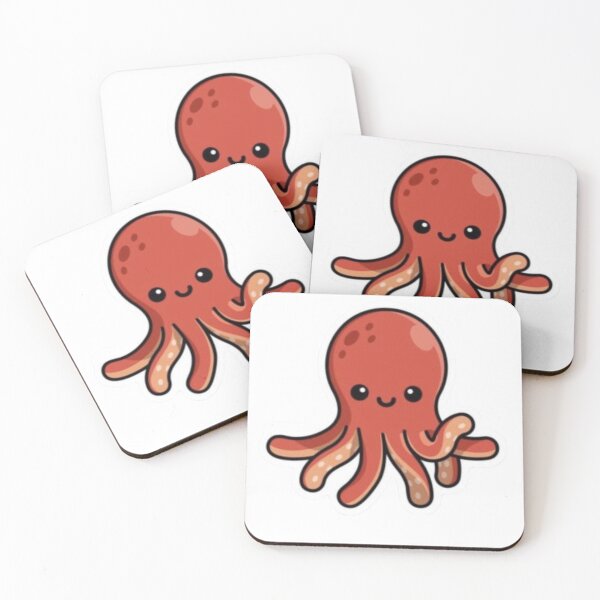 Item preview, Cute Kawaii Baby Octopus Smiling Ocean Animal designed and sold by Jo Graphics.