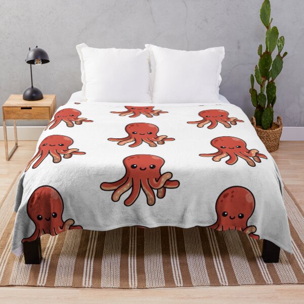 Item preview, Cute Kawaii Baby Octopus Smiling Ocean Animal designed and sold by Jo Graphics.