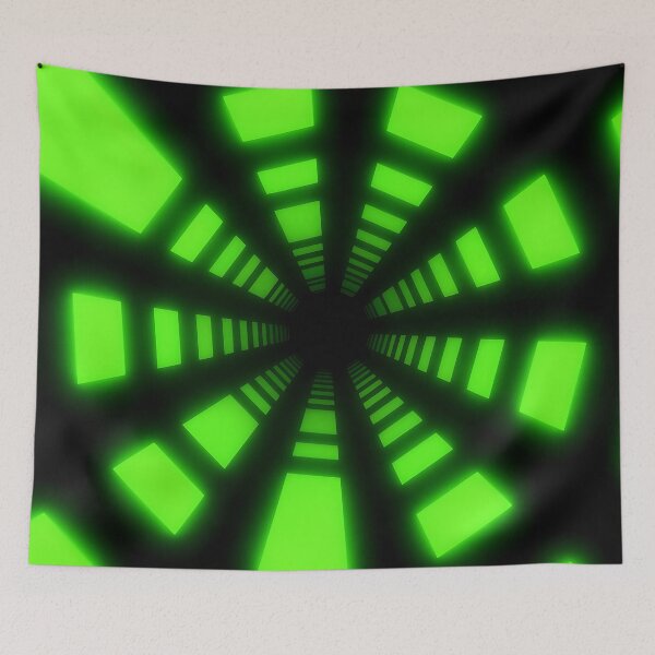 Item preview, Green Circular Tunnel & Glowing Lights designed and sold by Electric Shock!! Design.
