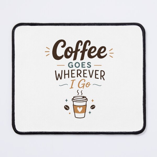 Item preview, Coffee Goes Wherever I Go Retro Coffee Lover T-Shirt | Minimal Vintage Coffee Design designed and sold by Verycutethings.