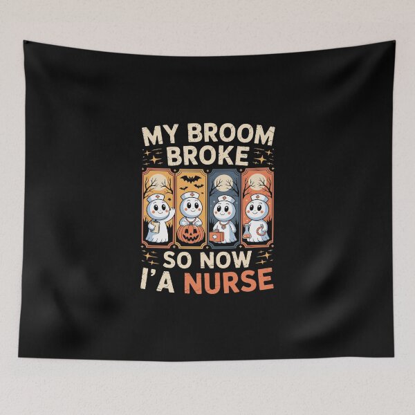 Item preview, MY BROOM BROKE SO NOW I’M A NURSE designed and sold by jkrphoto.