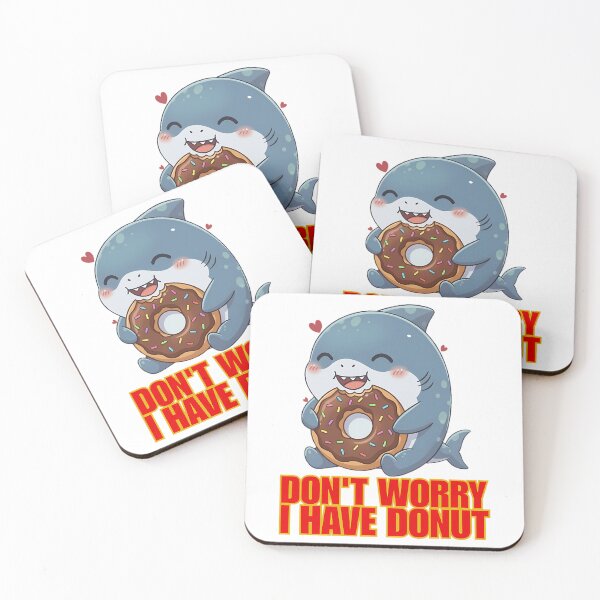 Item preview, Don'T Worry I Have Donut Cute Shark Funny Donut Lover Kawaii designed and sold by rojbskn.