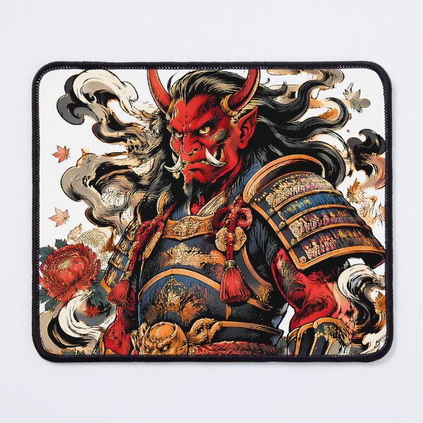 Item preview, Red Oni Samurai Warrior | Japanese Demon Armor Folklore Art designed and sold by kaxymax.