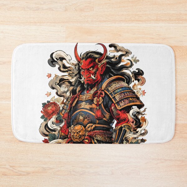 Item preview, Red Oni Samurai Warrior | Japanese Demon Armor Folklore Art designed and sold by kaxymax.