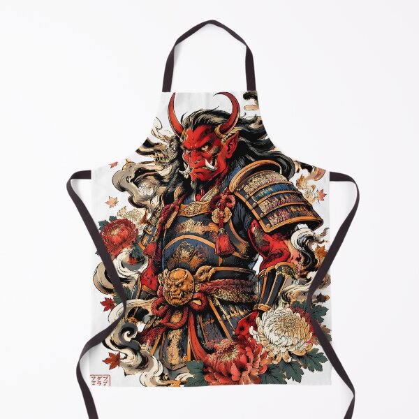 Item preview, Red Oni Samurai Warrior | Japanese Demon Armor Folklore Art designed and sold by kaxymax.