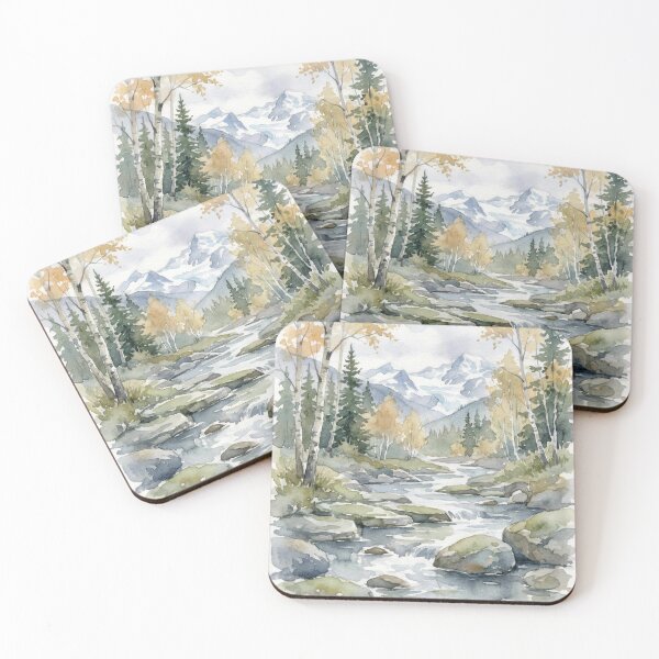 Item preview, Autumn Mountain Creek Fall Forest designed and sold by Slow Horizon.