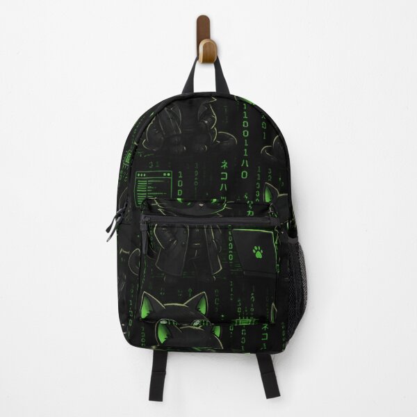 Item preview, Cyber Hacker Black Cats Kawaii | Cute Cyberpunk Cat Pattern designed and sold by M.Store.
