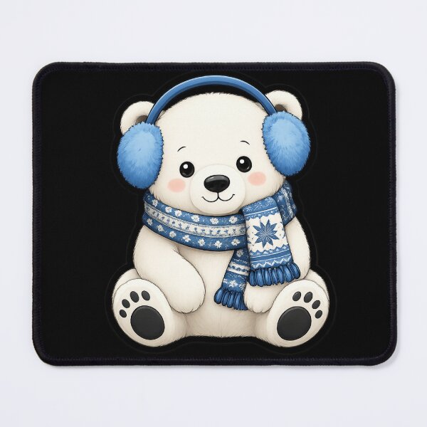 Item preview, Cozy Winter Polar Bear designed and sold by Funky Fable studio.