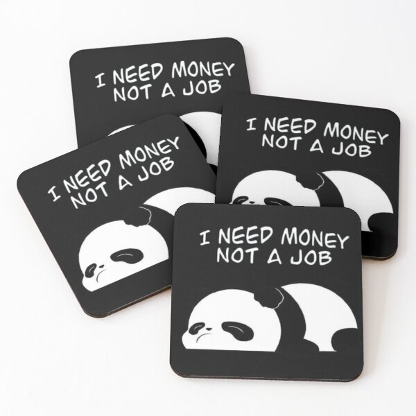 Artikelvorschau, Lustiger, sarkastischer Panda: Ich brauche Geld, keinen Job. entworfen und verkauft von TeeStyle.mr.