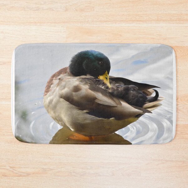 Item preview, Mallard Duck Preening on Rippled Water designed and sold by Shanguai.