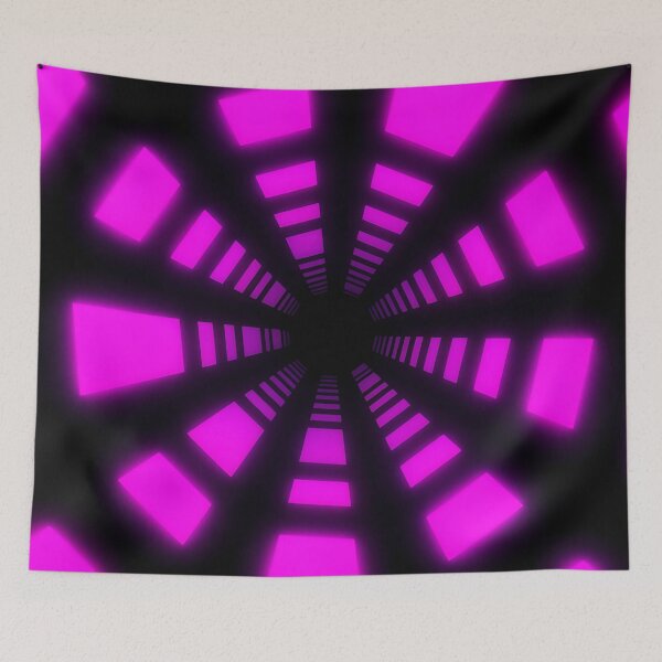 Item preview, Magenta Circular Tunnel & Glowing Lights designed and sold by Electric Shock!! Design.