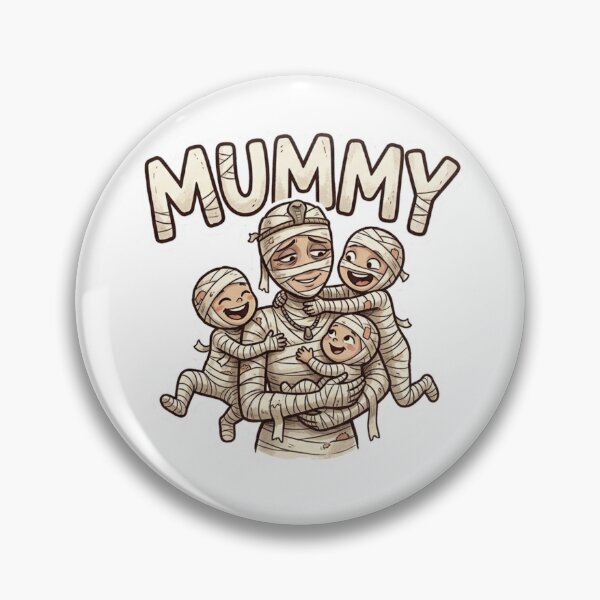 Item preview, Mummy Hugging Her Little Mummies Funny Design designed and sold by Sierodzyna.