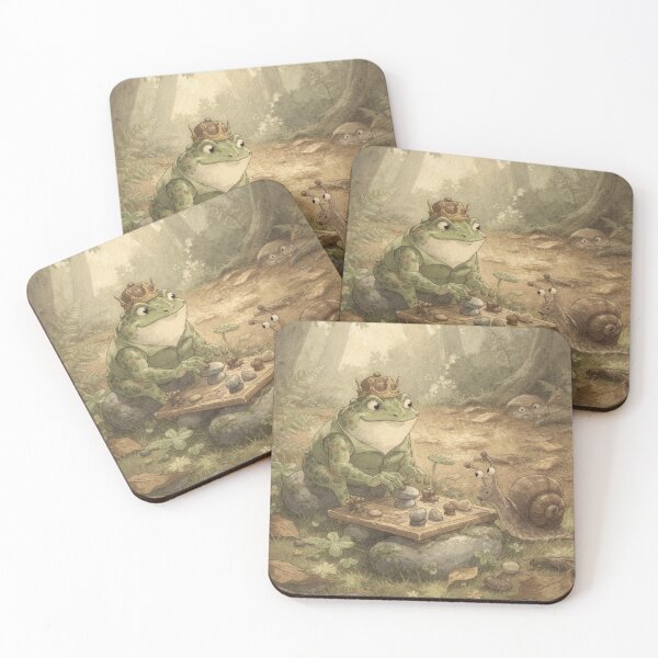Item preview, Toad Chess Champion Beating a Snail designed and sold by PictorialWhimsy.