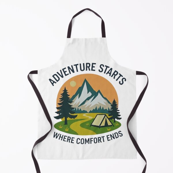 Item preview, Adventure Starts Where Comfort Ends Emblem designed and sold by GabeMountainArt.