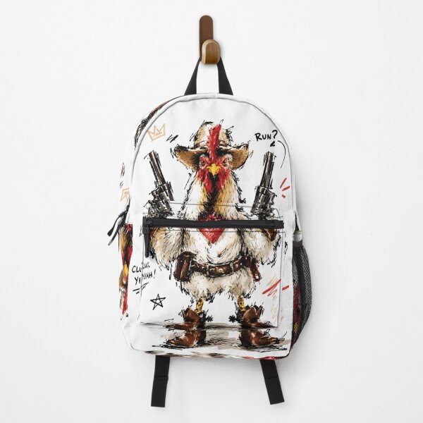 Item preview, Cluck Yeah! Cowboy Rooster with Pistols – Funny Hand-Drawn Art designed and sold by RamyGallery.