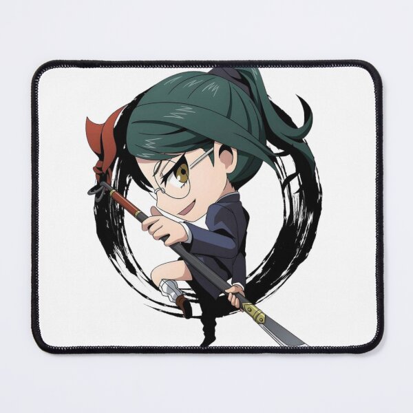 Item preview, Glasses Spear Heroine Striking Stance in Ink Swirl designed and sold by Snowdog-Art.