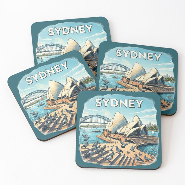 Item preview, Sydney Pigeon Vintage Travel Poster designed and sold by azule1.