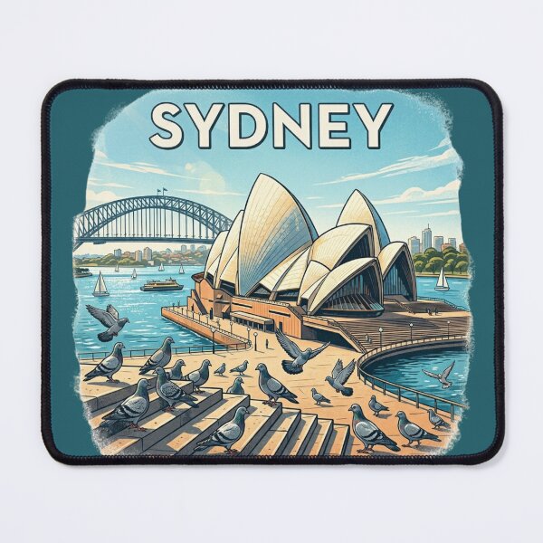 Item preview, Sydney Pigeon Vintage Travel Poster designed and sold by azule1.