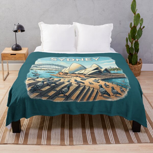 Item preview, Sydney Pigeon Vintage Travel Poster designed and sold by azule1.