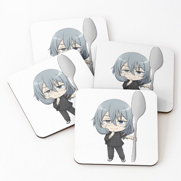 Item preview, Blue Haired Swordswoman in Suit Holding Giant Spoon designed and sold by Snowdog-Art.