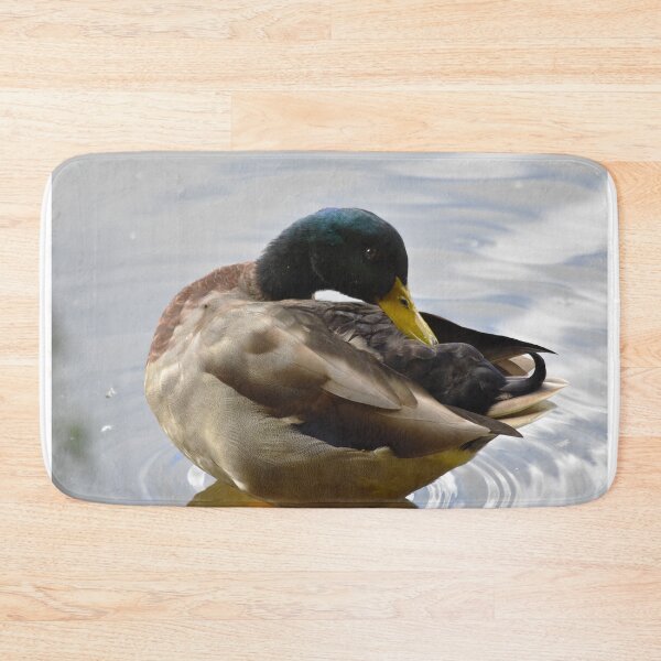 Item preview, Preening Mallard Drake Close Up Portrait designed and sold by Shanguai.