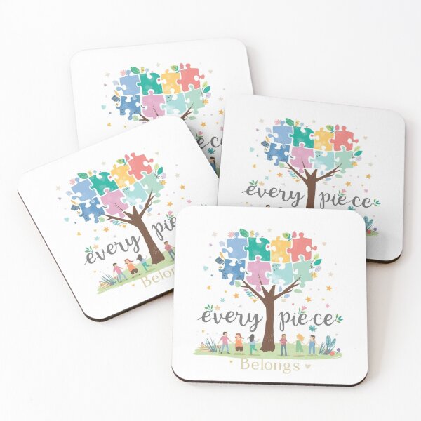 Item preview, Every Piece Belongs - Puzzle Tree Autism Awareness designed and sold by Cartoon art with a purpose ❤️ Supporting Althea’s friends .