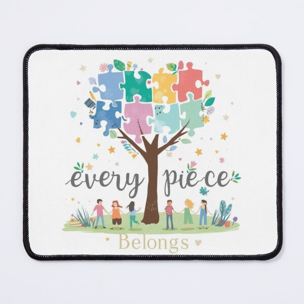 Item preview, Every Piece Belongs - Puzzle Tree Autism Awareness designed and sold by Cartoon art with a purpose ❤️ Supporting Althea’s friends .
