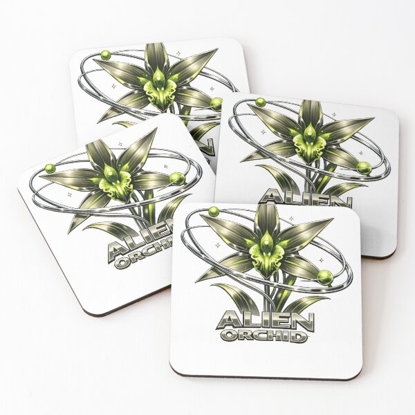 Item preview, Chrome Neo Deco Alien Orchid Aliencore Graphic designed and sold by TheRealTaria.