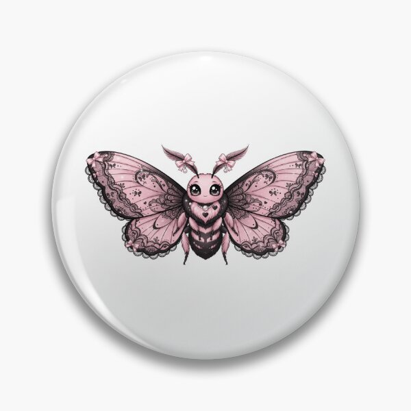 Item preview, Cute Coquette Aesthetic Lace Moth designed and sold by KelliesGrafix.