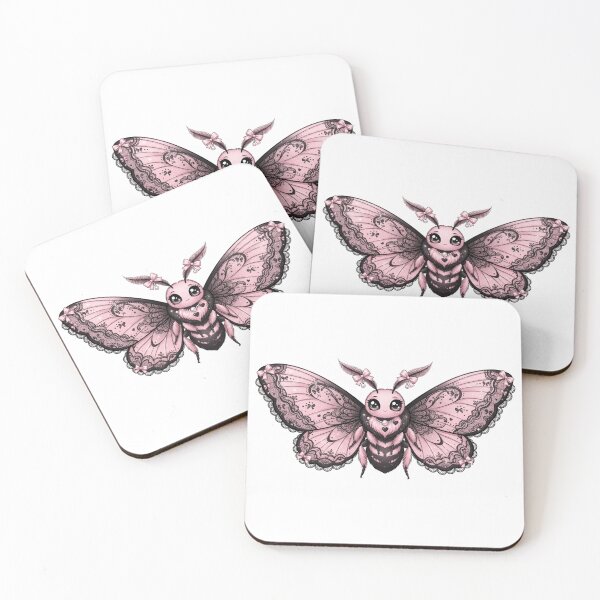 Item preview, Cute Coquette Aesthetic Lace Moth designed and sold by KelliesGrafix.