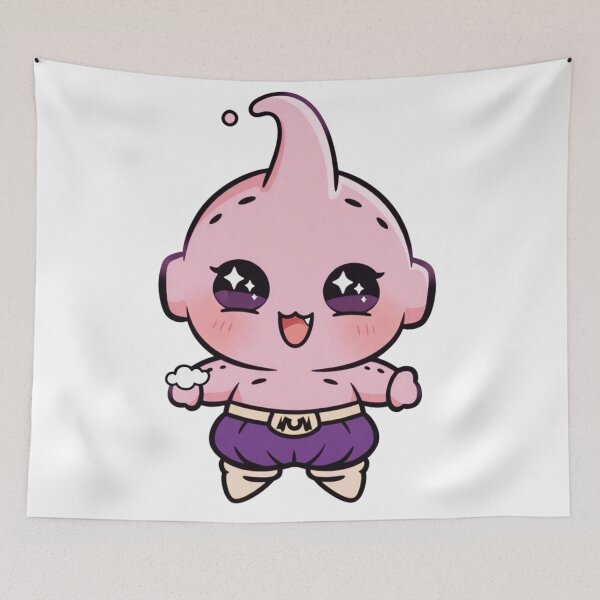 Item preview, Kid Buu Chibi Procreate Illustration designed and sold by ExploreAura Studio.