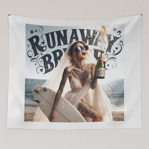 Item preview, Rocker Bride Spraying Champagne designed and sold by Voodoo Store Paranormal Collections.