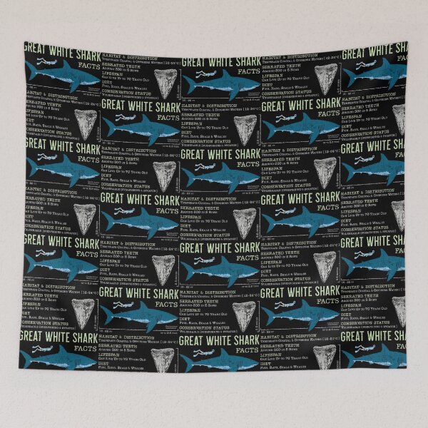 Item preview, Great White Shark Facts designed and sold by rojbskn.