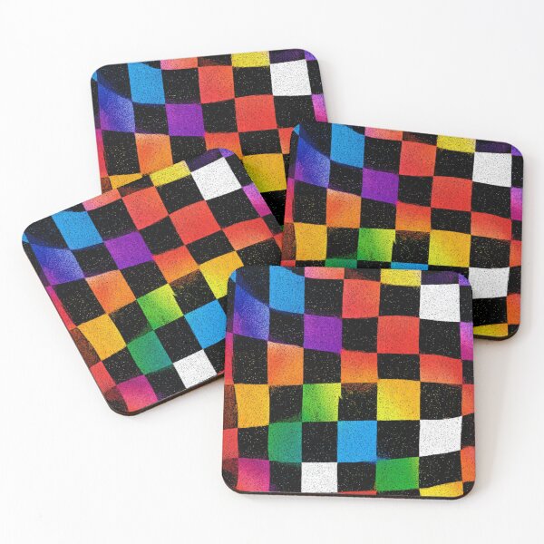 Item preview, Rainbow Abstract Checkerboard 1 designed and sold by W Designs.