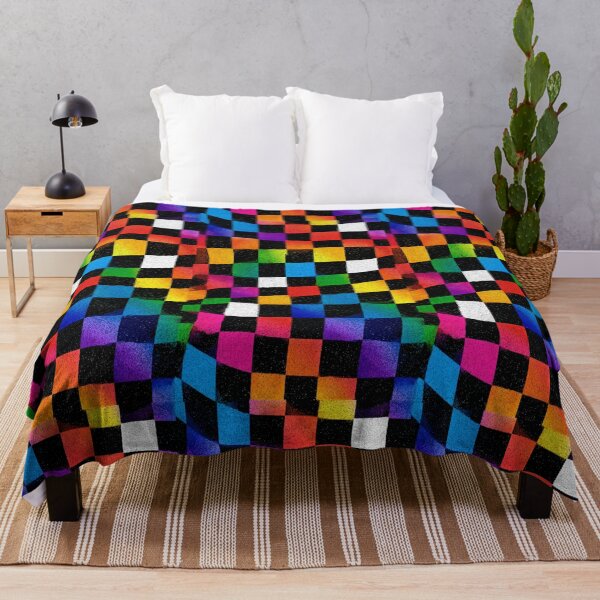 Item preview, Rainbow Abstract Checkerboard 1 designed and sold by W Designs.