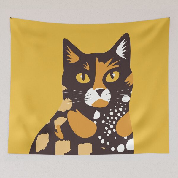 Item preview, Tortoiseshell Cat Portrait designed and sold by IvysCreativityHouse.