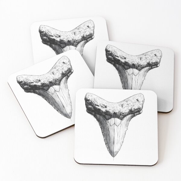 Item preview, Great White Shark Tooth  Ocean Predator Illustration designed and sold by rojbskn.