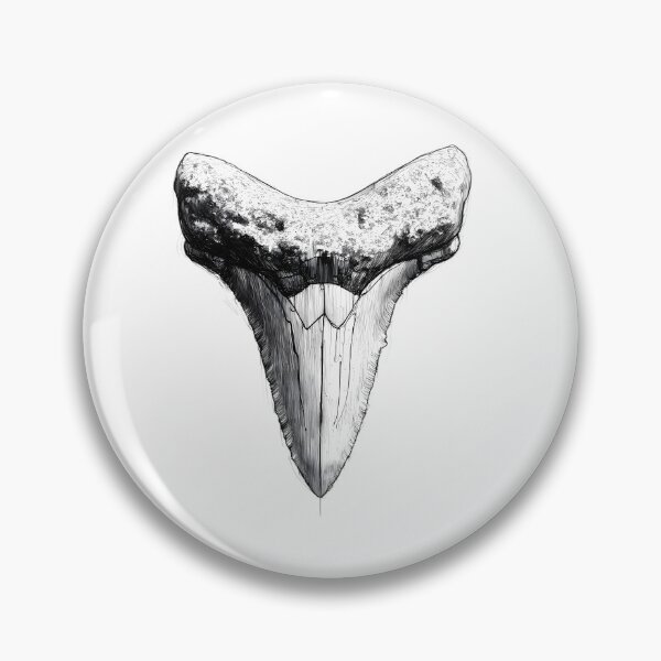 Item preview, Great White Shark Tooth  Ocean Predator Illustration designed and sold by rojbskn.