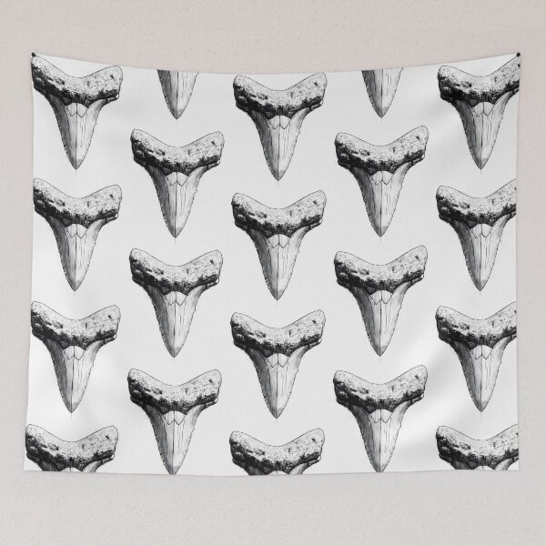 Item preview, Great White Shark Tooth  Ocean Predator Illustration designed and sold by rojbskn.