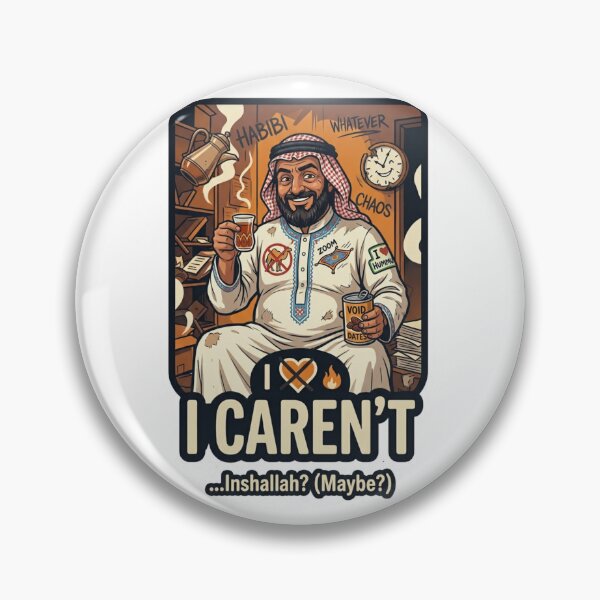 Item preview, I Caren't Inshallah Maybe Funny Sarcastic Design designed and sold by Sierodzyna.