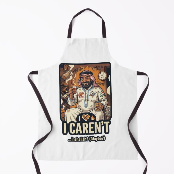 Item preview, I Caren't Inshallah Maybe Funny Sarcastic Design designed and sold by Sierodzyna.