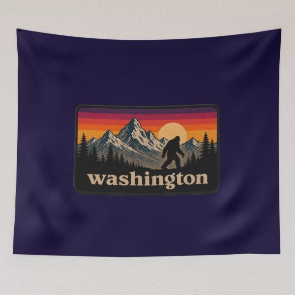 Item preview, Washington Bigfoot sunset designed and sold by Swanny's Custom T-shirt and Gift Designs.