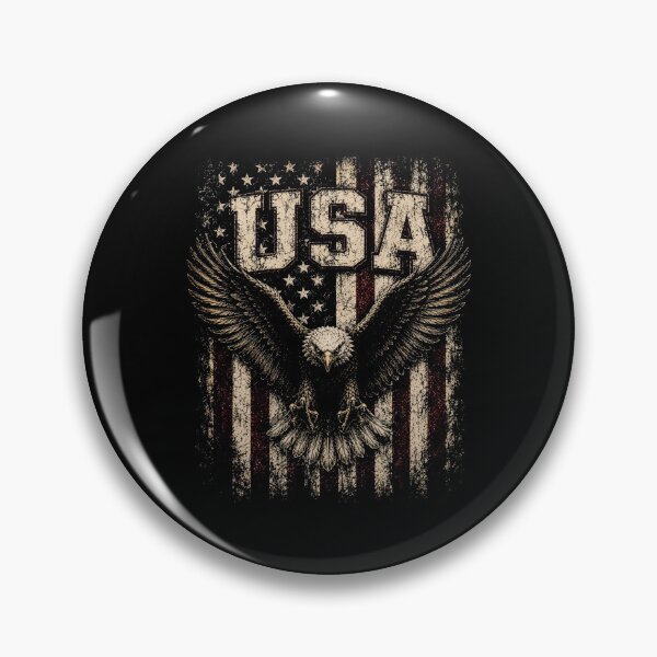 Item preview, Vintage American Usa Flag bald eagle designed and sold by SOUFIANE1991.