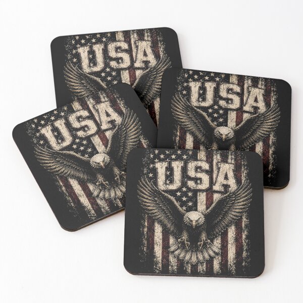 Item preview, Vintage American Usa Flag bald eagle  designed and sold by SOUFIANE1991.