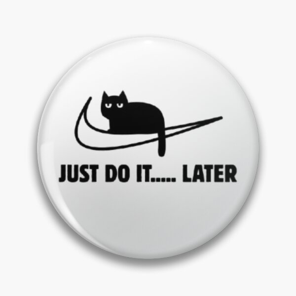 Item preview, Just do it later funny cat designed and sold by TeeStyle.mr.