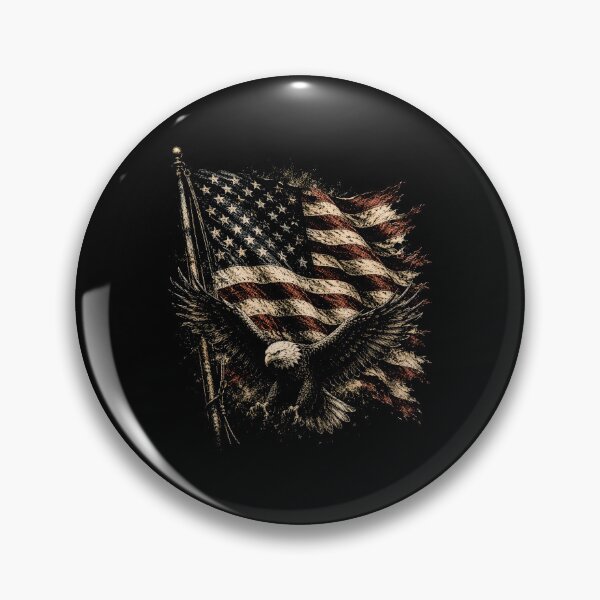 Item preview, Vintage American Usa Flag bald eagle designed and sold by SOUFIANE1991.