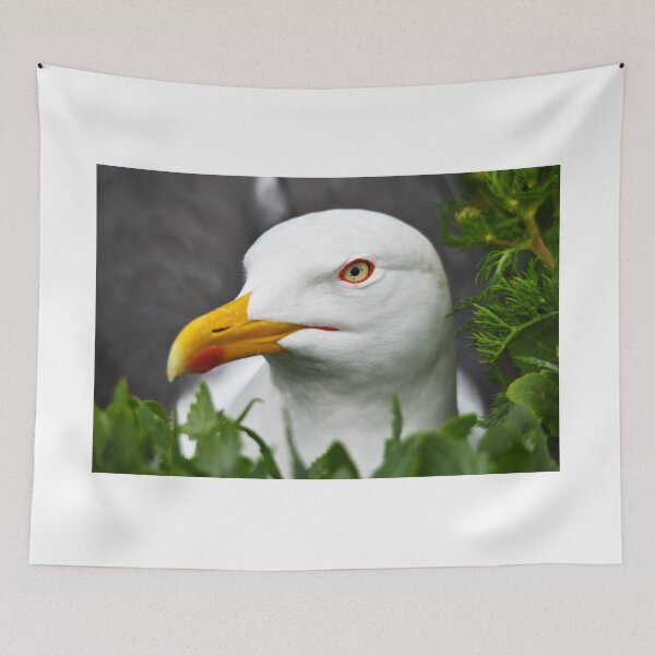 Item preview, Seagull Portrait Among Green Leaves designed and sold by Shanguai.