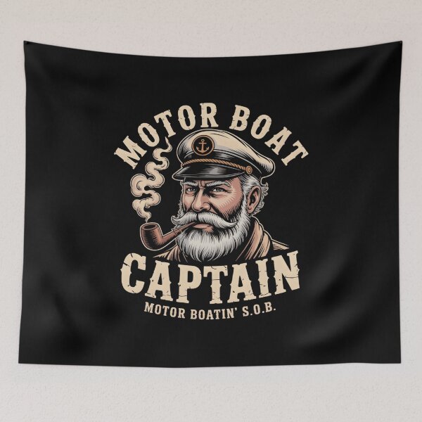 Item preview, Vintage Motor Boat Captain Nautical Humor Ocean Lover T-Shirt | Retro Boating Graphic Gift designed and sold by Trendably.