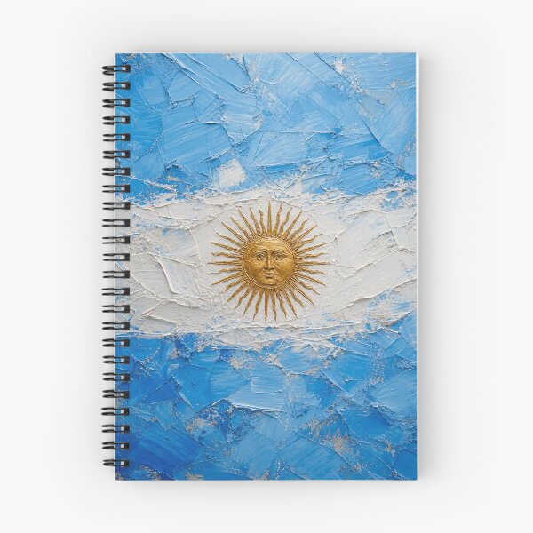Item preview, Argentina Blue & White Abstract Art | Textured Flag Inspired Impasto Painting designed and sold by Jandedan.